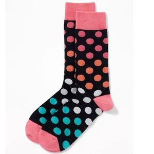 mens polka dot socks